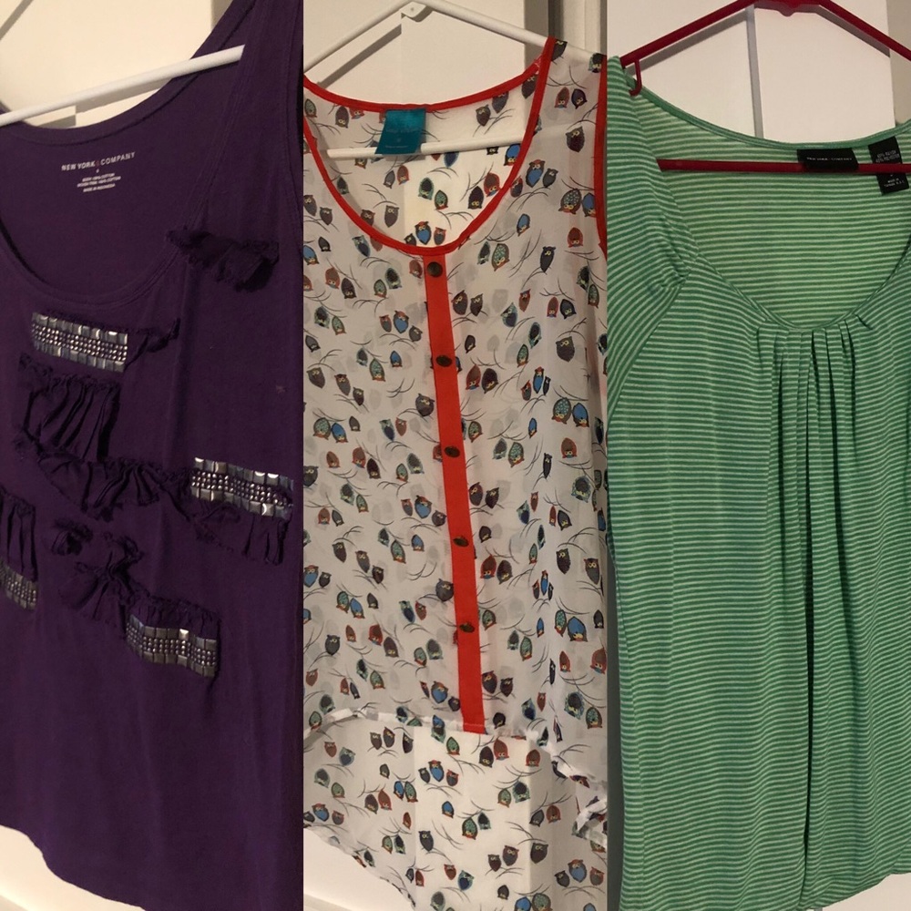 Set of 3 Short Sleeve /Sleeveless casual summer